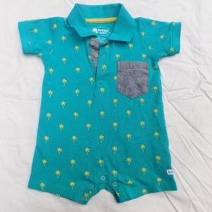 Rugged Butts Key West Palms Polo Romper